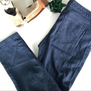 ☃️Brooks Brothers 346 Natalie Fit Navy Dot Pants